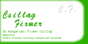 csillag fixmer business card